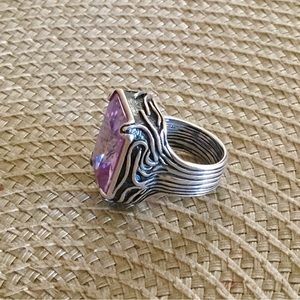 Beautiful, Silpada ring. Silver 925 with amethyst. Size 7